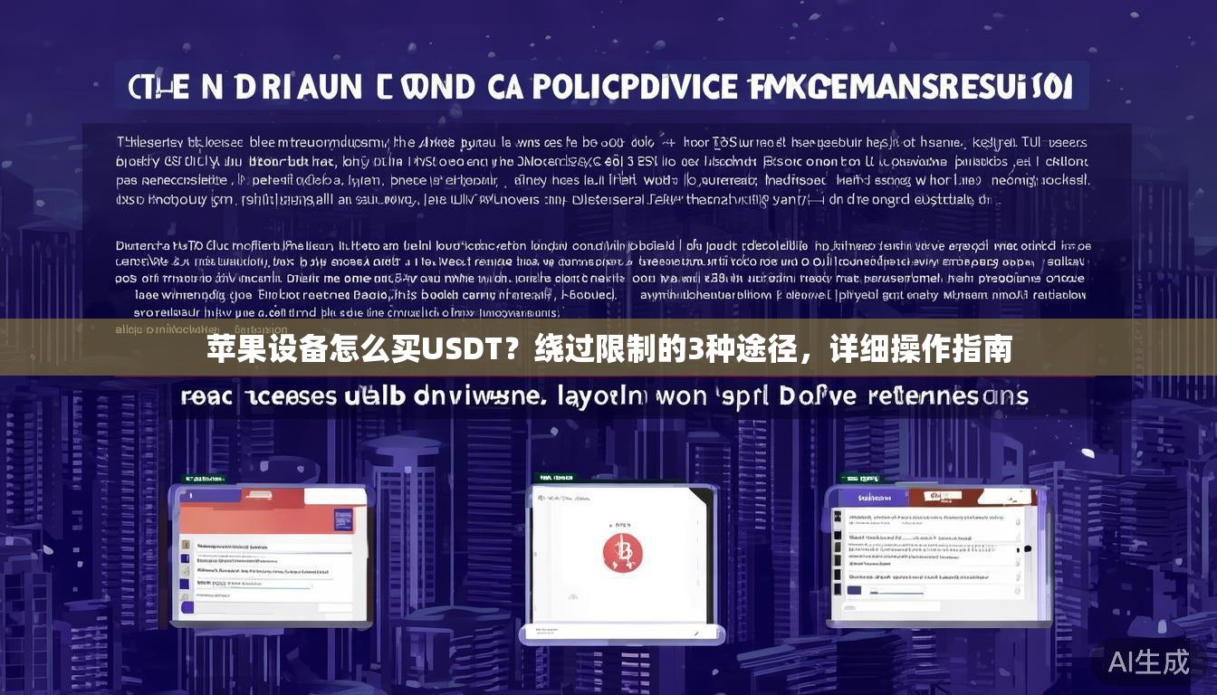 苹果设备怎么买USDT？绕过限制的3种途径，详细操作指南