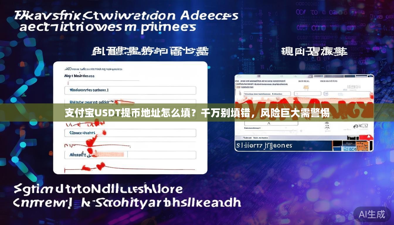 支付宝USDT提币地址怎么填?千万别填错,风险巨大需警惕 支付宝USDT提币地址怎么填?千万别填错,风险巨大需警惕