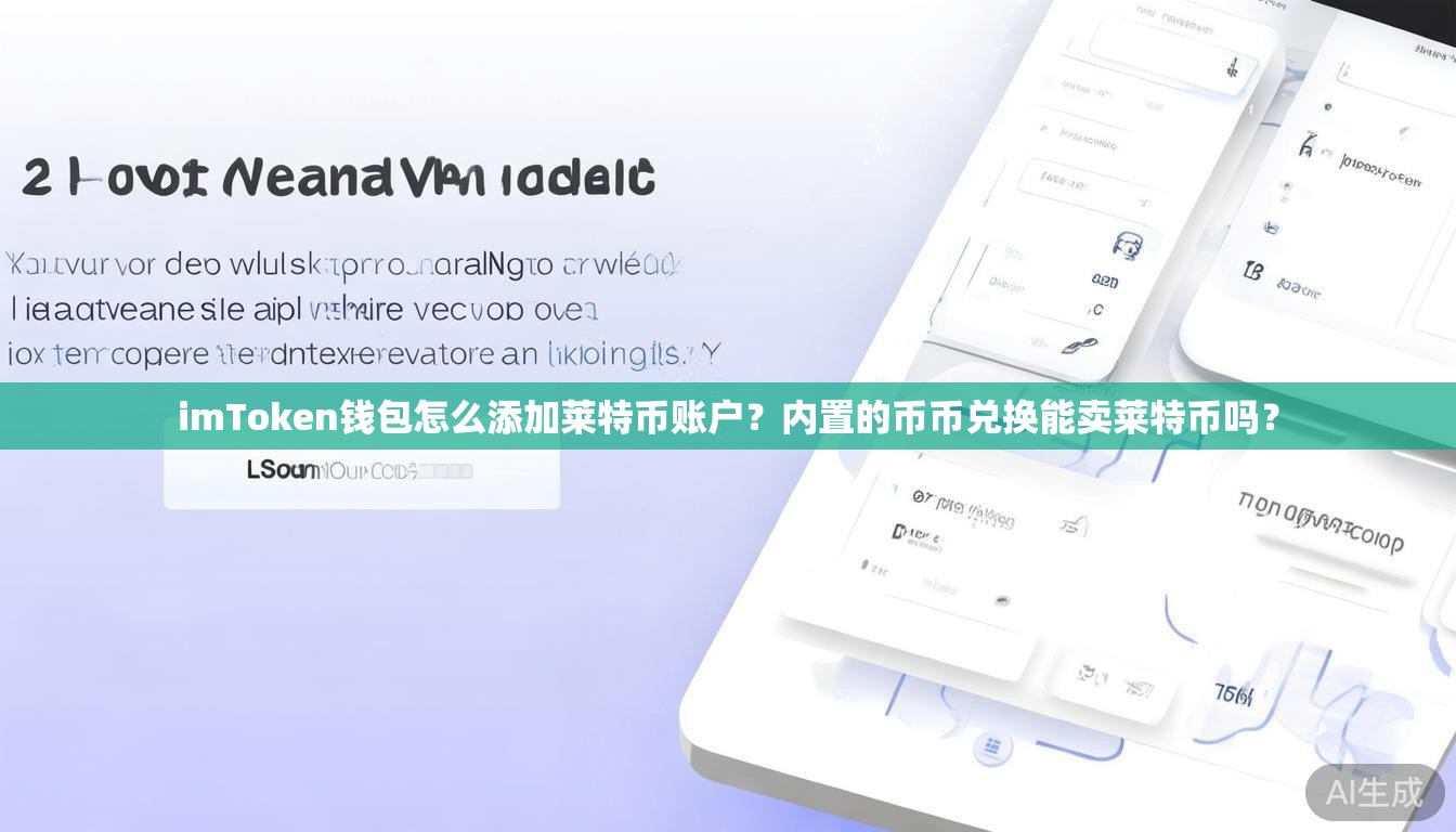 imToken钱包怎么添加莱特币账户？内置的币币兑换能卖莱特币吗？